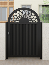 Aluminum alloy custom courtyard door high-end community villa door galvanized iron door entrance villa automatic door garden