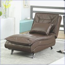 Internet celebrity leather lazy sofa leisure lounge chair single chaise sofa small apartment folding lunch break sofa