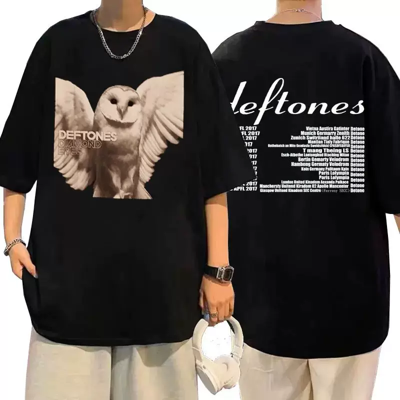 DEFTONES GIRL EYES CARTOON THIRTS 90s Винтажная мода Рубашка