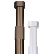 Good telescopic clothes rail dormitory indoor cross bar clothes cabinet pole clothes drying rod thickened pipe cabinet hardware