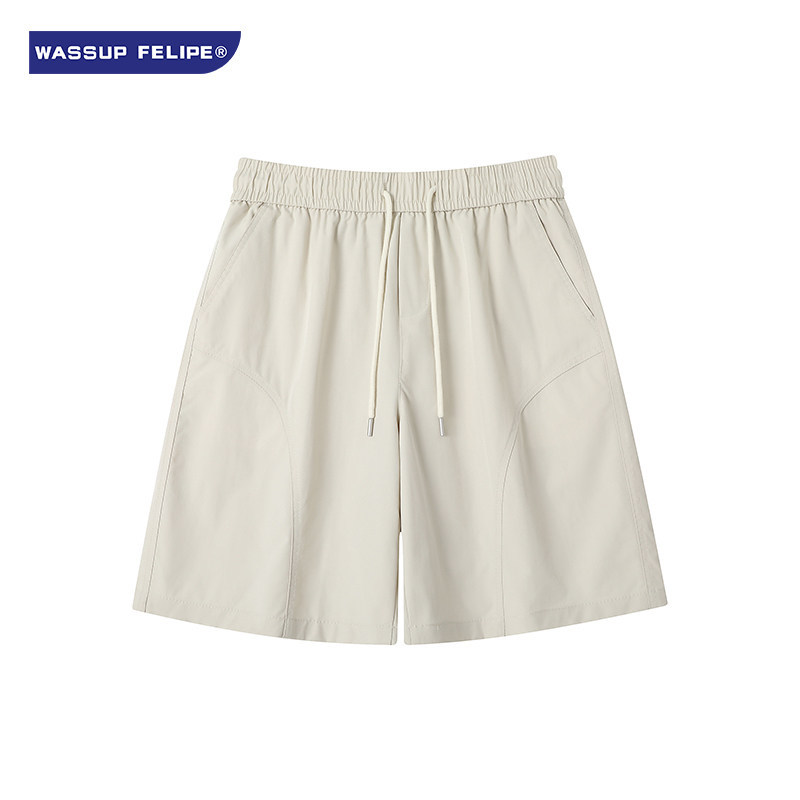 2026 New Men's Shorts, Loose Casual Style, Summer Quick-Drying Breathable Drawstring Five-Point Shorts, Versatile