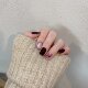 [Waltz] Exquisite Sparkling Purple Cat Eye Handmade Nails for Bride Wedding Whitening Manicure Patches