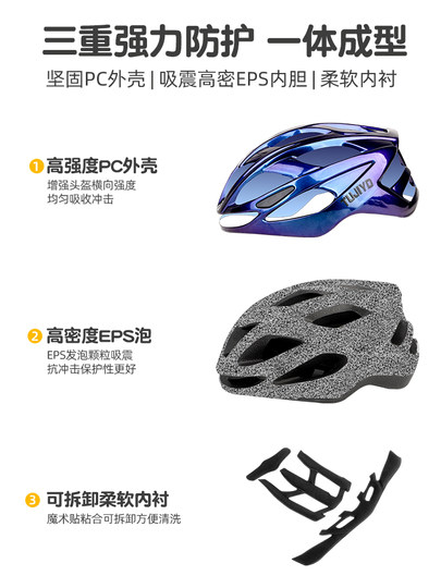 TUJIYD儿童骑行头盔自行车头盔男女儿童头盔自行车青少年骑行头盔