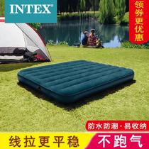 INTEX air mattress double household thickened single folding bed outdoor lunch break simple portable bed