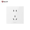 Bull G37 White Switch Socket Frameless Large Panel Household Panel 10A Five-Hole 16A Air Conditioner 86 Type Concealed Installation