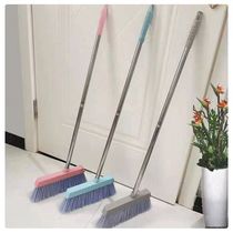 Single broom floor outdoor encrypted sweeping household long-handled soft bristles to clean bathroom floors