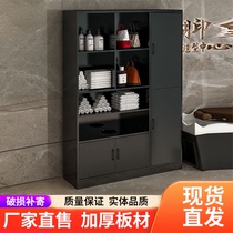 2023 new wooden beauty salon barber shop towel cabinet yoga studio gym customer storage cabinet storage cabinet