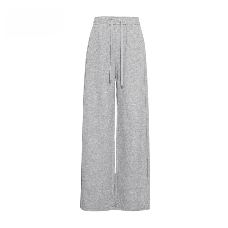 Mm2026 Spring/Summer New Collection Refreshing Breathable Fashionable Versatile Curved Knit Casual Pants Women's Long Pants 4951001