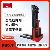 Linde Forklift ML15 Pedestrian Fully Electric Stacker 1 5 Ton Pallet Stacker Hydraulic Lift Forklift