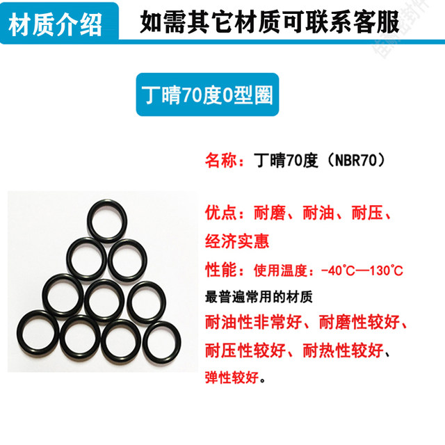 O-type sealing ring Dingqing NBR70 degree ເສັ້ນຜ່າສູນກາງພາຍໃນ 5.5/5.6/5.8/6/6.3/6.4/6.7/6.8 ເສັ້ນຜ່າສູນກາງສາຍ 1.8