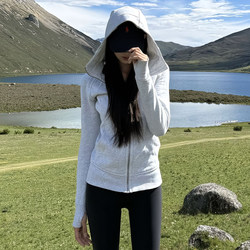 lulu Hooded Sweatshirt Women's Autumn 2025 New arrival Early Autumn American Short Outwear Waist silm Yoga Tops