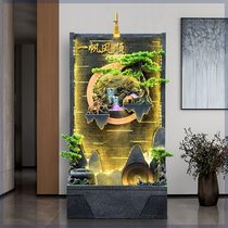 Water curtain wall rockery flowing water fountain hotel company water feature decoration villa garden courtyard ornaments living room landscape