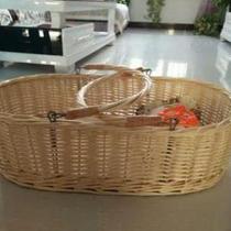 New wicker baby basket car portable baby basket bed newborn baby portable cradle cradle basket