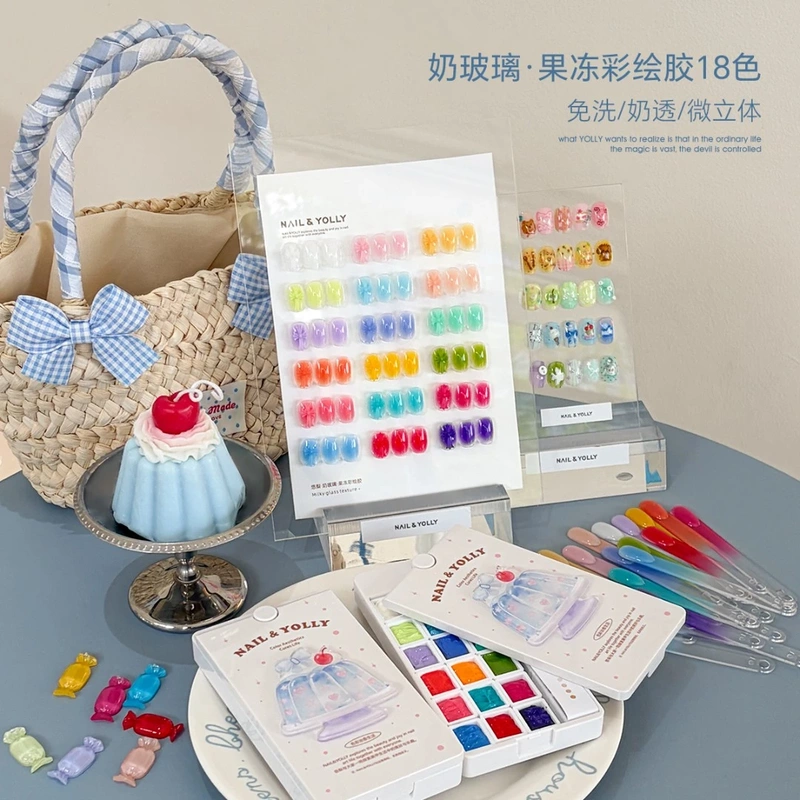 Youli Milk Glass Jelly Semi-Transparent Nail Art Painting Plate 2026 New Transfer-Free Nail Art Painting Powder Nail Polish Gel Youli Milk Glass Jelly Semi-Transparent Nail Art Painting Plate 2026 New Transfer-Free Nail Art Painting Powder Nail Polish Gel