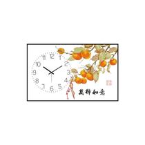 Spot clock cross stitch living room beginners handmade persimmon persimmon ruyi dining room new Chinese style clock new style embroidery
