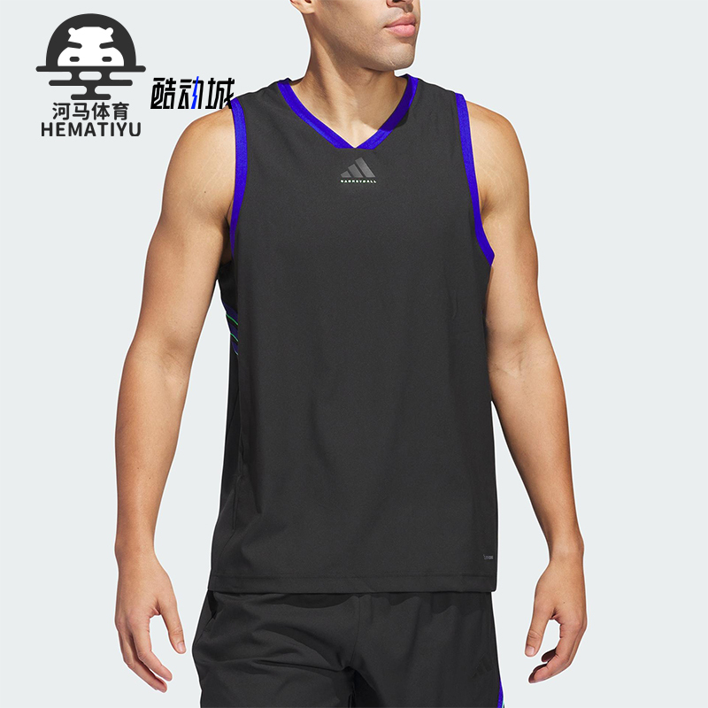 Adidas/Adidas Genuine Spring New Men's Classic Basketball Breathable Sports V-Neck Vest Jn0338 Adidas/Adidas Genuine Spring New Men's Classic Basketball Breathable Sports V-Neck Vest Jn0338