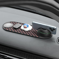 Car Multifunctional Anti-Slip Mat, Car Phone Holder, Temporary Parking Number Plate Holder, Dashboard Navigation Stand