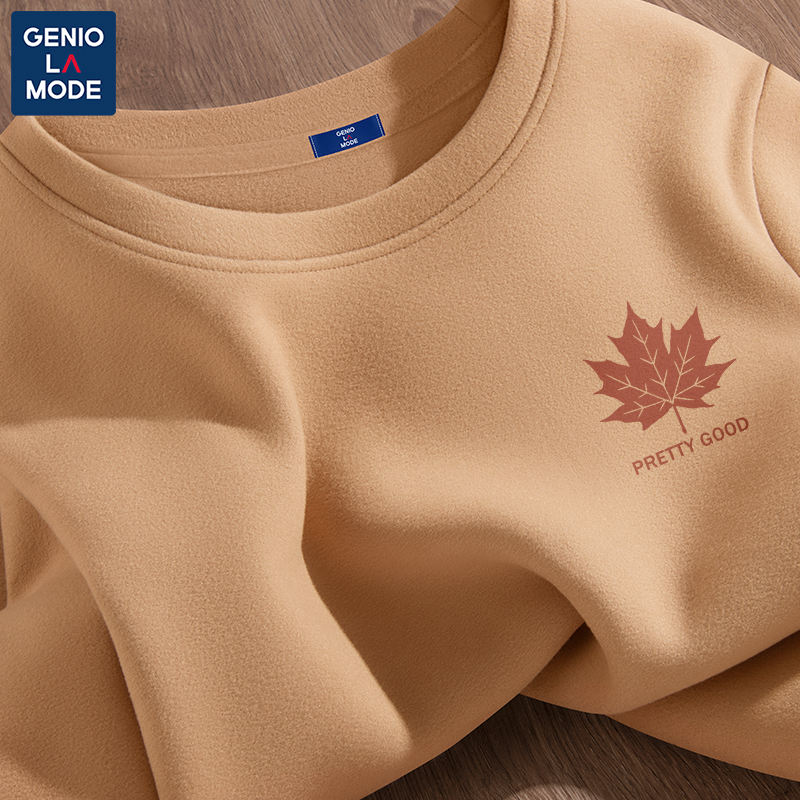 Semir Group Bottom ing Shirt Herren Herbst und Winter neuen Stil doppelseitig warm verdickt Jugend Langarm T-Shirt Rundhals ausschnitt Top