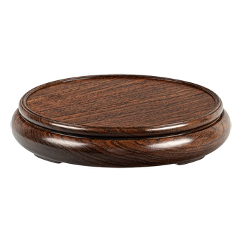 Tingtan monolithic carved african ebony round base