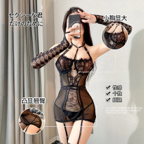 Pajamas for women spring and summer 2024 new style ice silk cool emotional tone with chest pad suspenders nightgown nightgown pure lust style suit