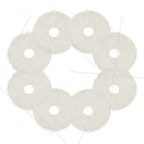 A large number of modern piano tuning tools piano accessories small baize hoops 90 pieces two colors of musical instrument accessories