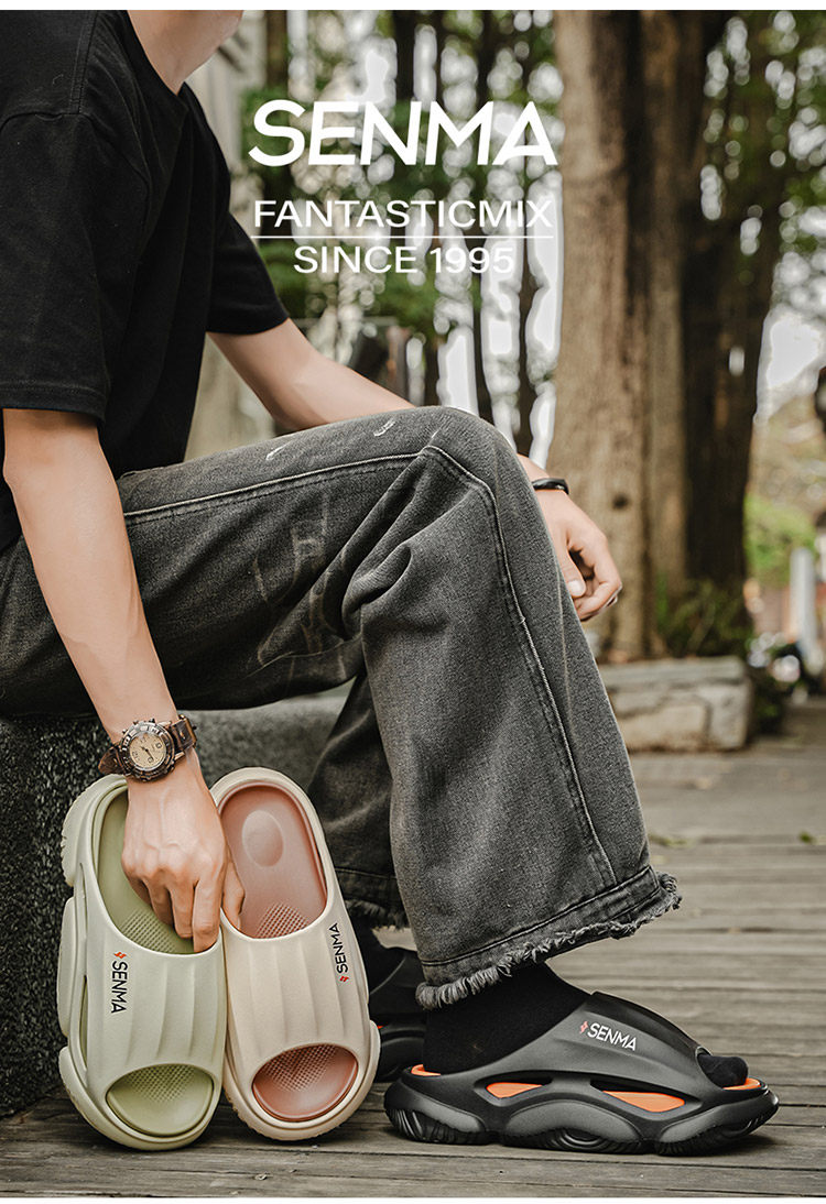 Отдых тапочки 森马男鞋户外夏季新款2025软底防滑防臭青少年百搭高颜值休闲 𫔮拖鞋 Senma