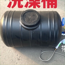 Thickened food-grade household drying bucket black bath bucket solar drying water tank summer bath bucket water storage tank