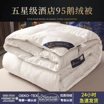 Hengyuanxiang five-star hotel quilt core down quilt 95 white goose down spring and autumn quilt air conditioning quilt winter quilt plus