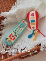 Baby simulation car key remote control music light teether early education educational baby toy