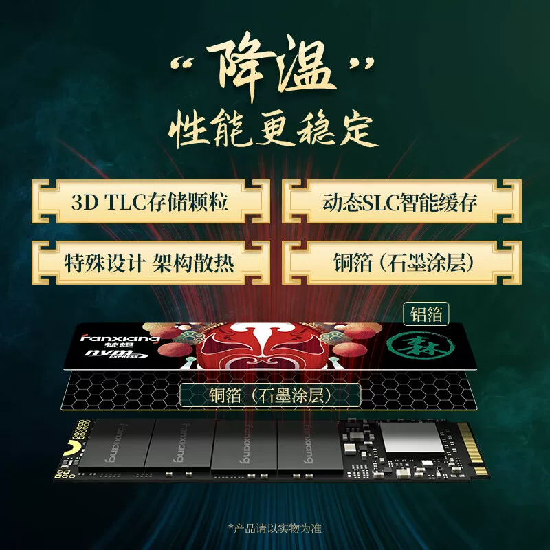 [梵想S500PRO M.2固态硬碟1TB SSD高速储存NVMe协议512G笔记本2t]