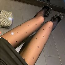 Hot Selling Womens Long Sexy Heart Fishnet Stockings Fish N