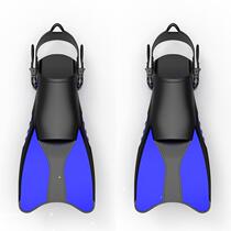 Fins diving snorkeling fins swimming training short fins adjustable open heel duck fins professional freestyle snorkeling equipment