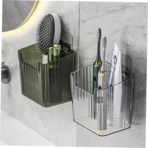Wall Hanging Comb Toothpaste Storage Toothbrush Holder Bath
