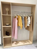 Industrial style clothing store display cabinet wall hanging clothes hanger buyer shop clothes bag commercial display cabinet display cabinet