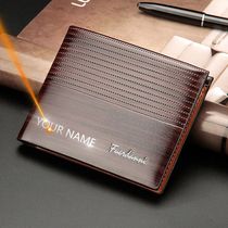 2024 New Customized Men Wallets Name Engraving High Quality