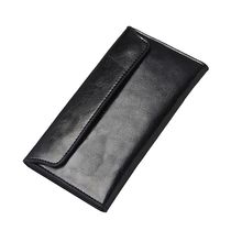 Slim Genuine Leather Women Wallet Female Long Clutch Coin Pu