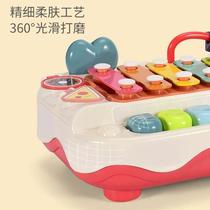 New infant eight-tone piano toy childrens percussion instrument early education educational two-in-one music baby girl percussion instrument