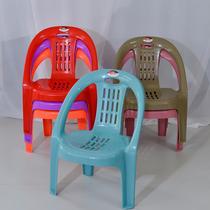 Thick plastic small back chair anti-slip childrens armchair household adult low coffee table chair barbecue stall stool
