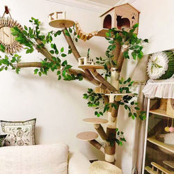 Cat Climbing Rack Cat Nest Integrated Cat Toy Cat Scratch Board Nest Cat Climbing Rack Special Offer Big Sale Fun Cat Climbing Rack Decorative Rack