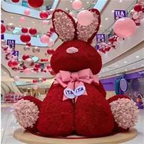 Large ornaments giant bears roses bears gifts landing internet celebrity shopping mall shop living room opening bar Xinjiang