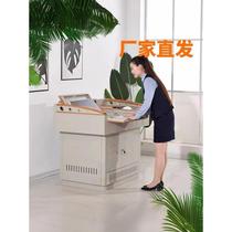 Talking platform Multimedia podium steel lecture stand school classroom teachers conference room Peiqi speaking desk
