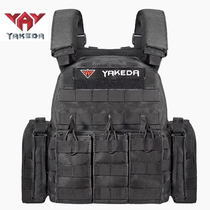 Yakoda outdoor tactical vest multi-functional breathable vest camouflage lightweight body armor insert plate stab-proof clothing