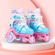Direct selling roller skates set flash roller skates beginner skates childrens roller skates one piece