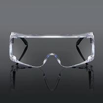 New telescopic leg large frame goggles anti-splash dust labor protection anti-glasses personalized adjustable anti-fog transparent glasses
