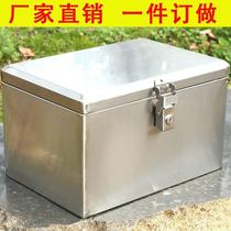 Trunk stainless steel motorcycle electric vehicle battery car trunk thickened 304 universal takeout storage extra large size
