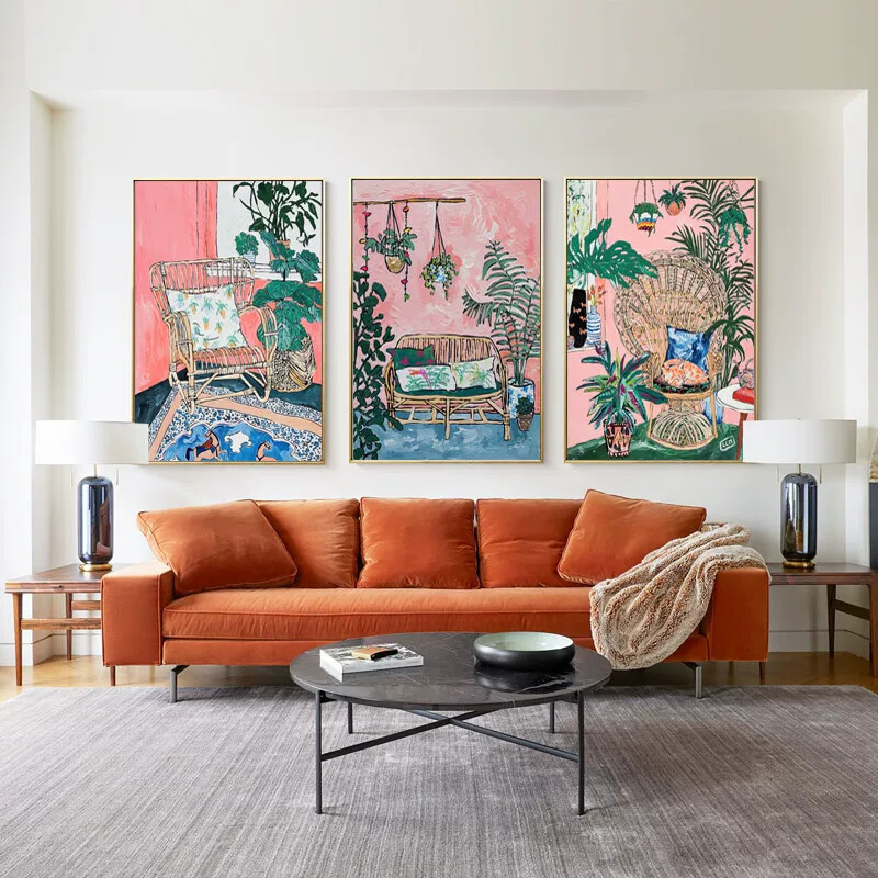 Matisse Hanging Paintings for Living Room Decoration, Nordic Abstract Wall Art for Dining Room, Fauvism Series Paintings for Entryway and Hallway Matisse Hanging Paintings for Living Room Decoration, Nordic Abstract Wall Art for Dining Room, Fauvism Series Paintings for Entryway and Hallway
