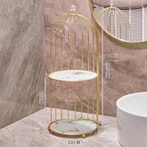 Light luxury bathroom cosmetics storage box bathroom countertop skin care product storage rack transparent acrylic perfume shelf