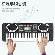 Childrens toys 37-key electronic keyboard for boys and girls musical instrument simulation piano preschool education music gift customization