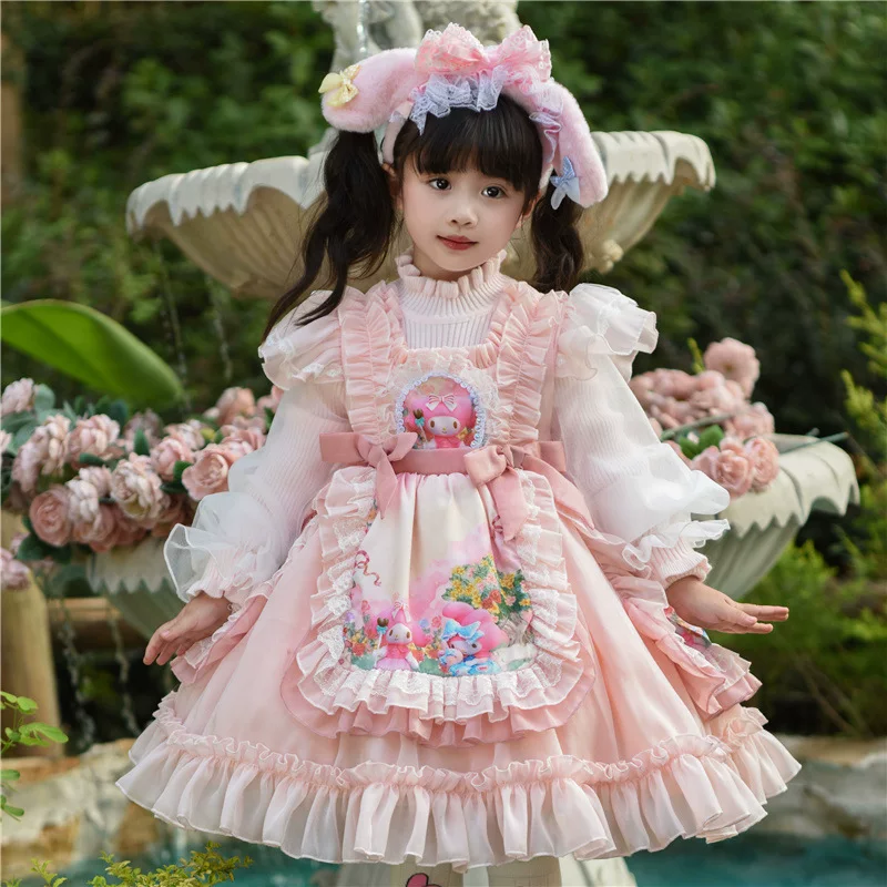 Small princess costume, winter skirt, evening dress, Lolita style, Birthday gift