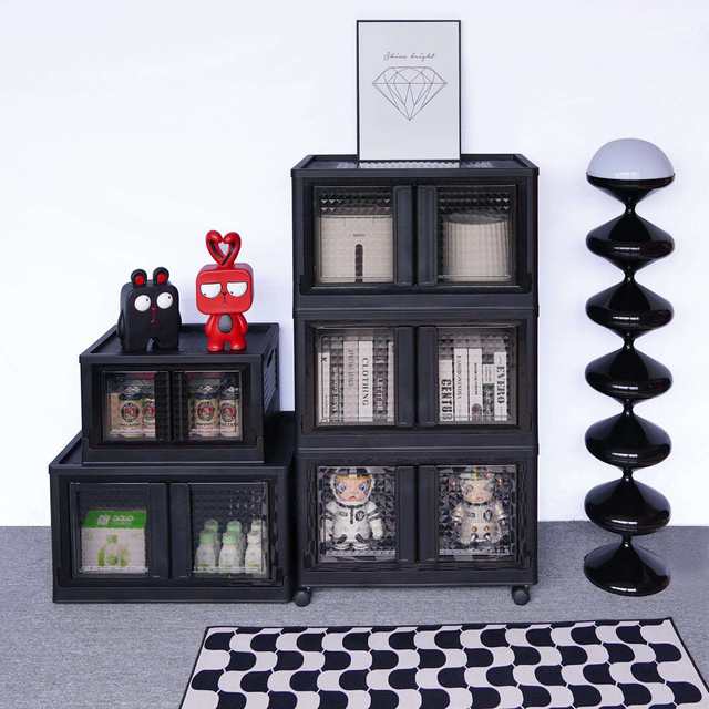 Plastic storage cabinet Storage cabinet Camping storage box Clothing foldable bedroom storage box Household first-class materials